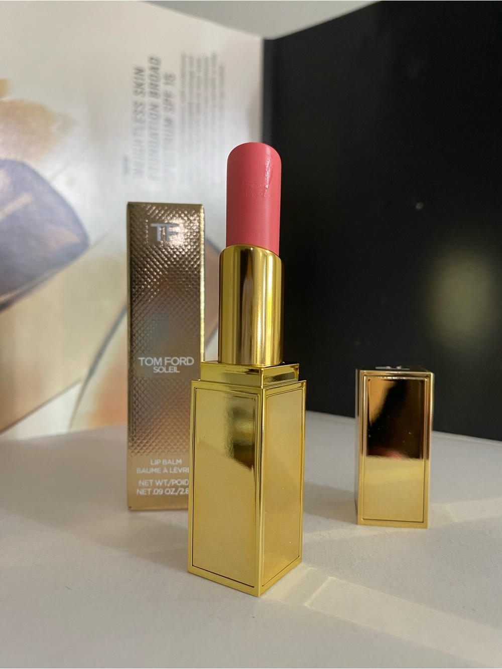 Tom Ford Soleil Lip Balm, 01 RENDEZVOUS, Full Size, 0.09 OZ / 2.8 g, New